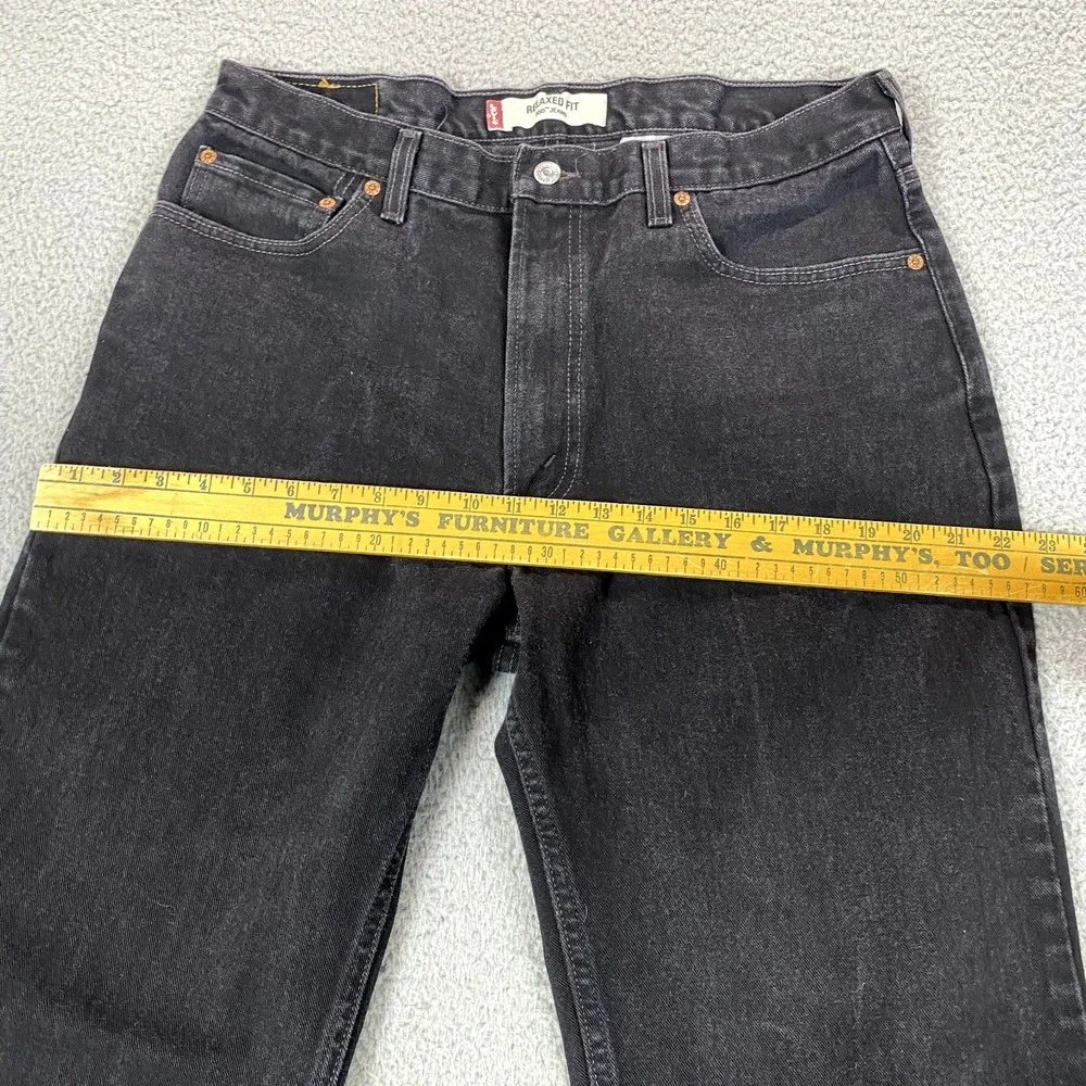 Vintage Levis 550 Jeans Mens 36X32 (33X31) Black USA Made Y2K Loose Straight Leg